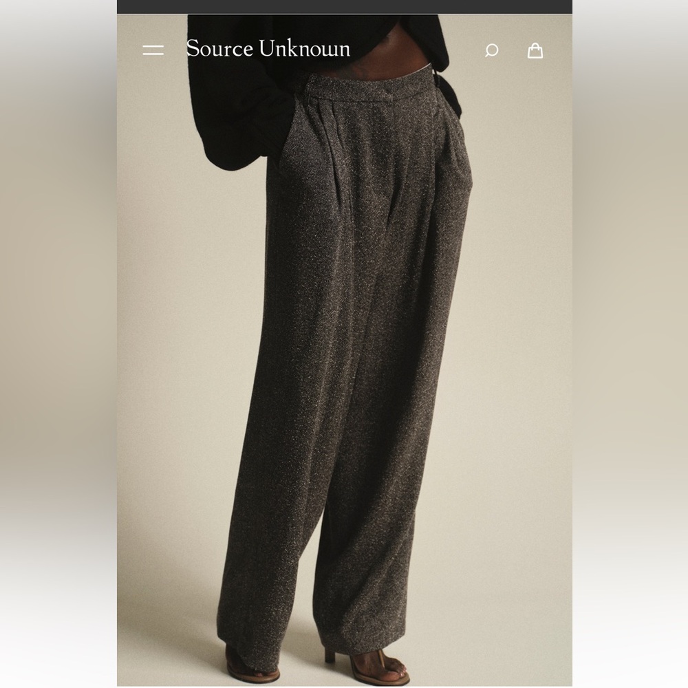 Source Unknown Gray Wide-Leg Pants